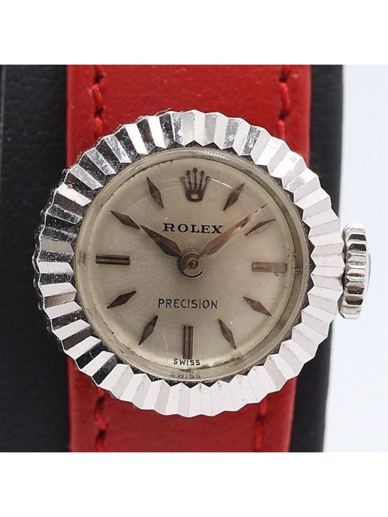 Rolex Chameleon 18k 750 Manual Wind Silver Dial Watch